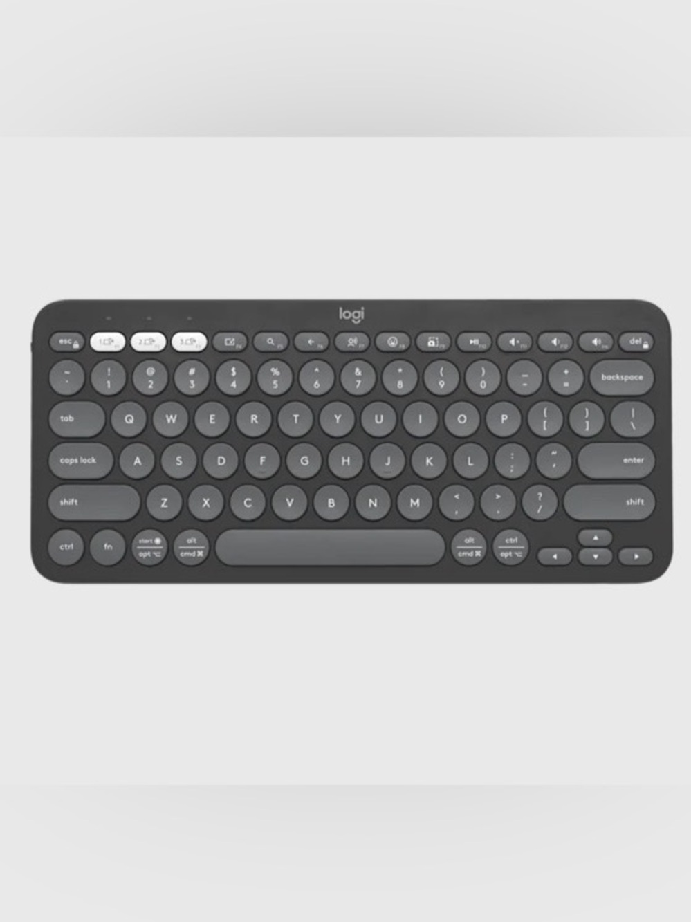 Logitech Pebble Keys 2 K380s Wireless Keyboard in Dark Gray- new in the box